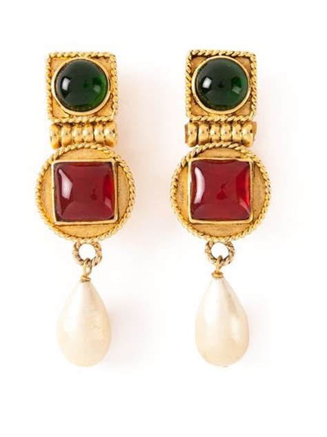 vintage earrings farfetch.